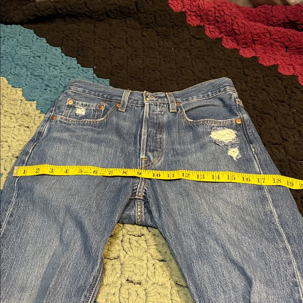 Distressed Levi’s Premium 501 S - Picture 9 of 13